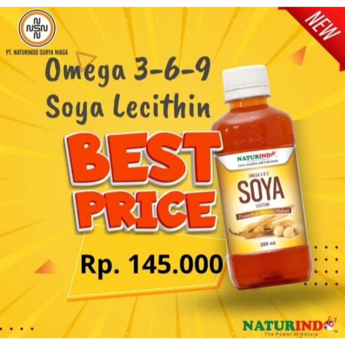Omega 3-6-9 Soya Lecithin (Din Kes P-IRT No. 213347103 1619 21)